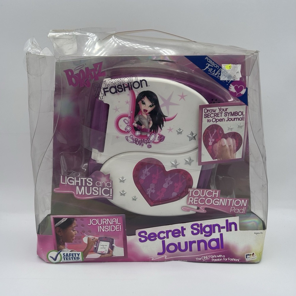 2008 BRATZ DOLL SECRET SIGN-IN JOURNAL Electronic Diary‎ Y2K